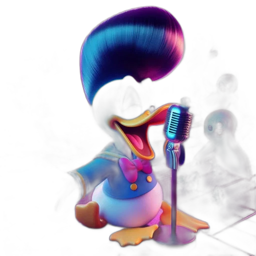 hair, staff, robot, jacket transparent PNG cut-out