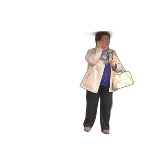 jacket, staff, umbrella, creature transparent PNG cut-out
