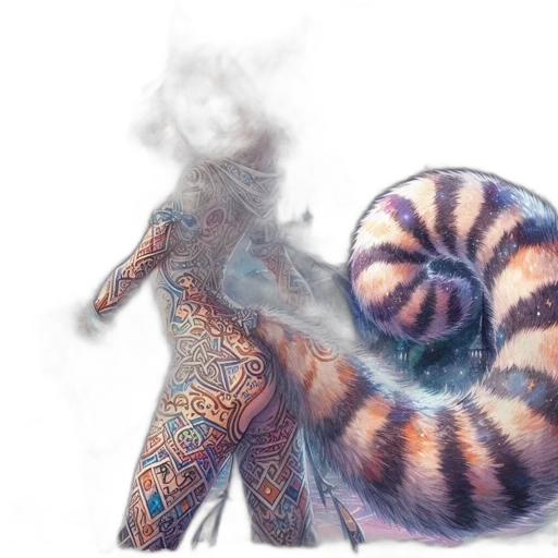 creature, animal, dragon, hair transparent PNG cut-out