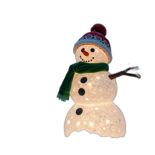 hat, staff, 3d render, snow transparent PNG cut-out