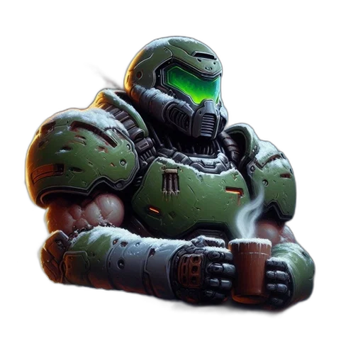 robot, weapon, creature, 3d render transparent PNG cut-out