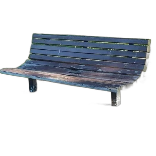 furniture, 3d render, photorealistic, weathered transparent PNG cut-out