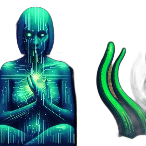 mask, 3d render, concept art, cyberpunk transparent PNG cut-out