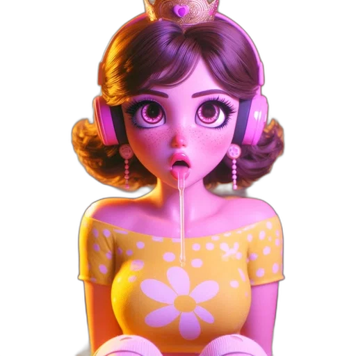 staff, dress, face, jewelry transparent PNG cut-out