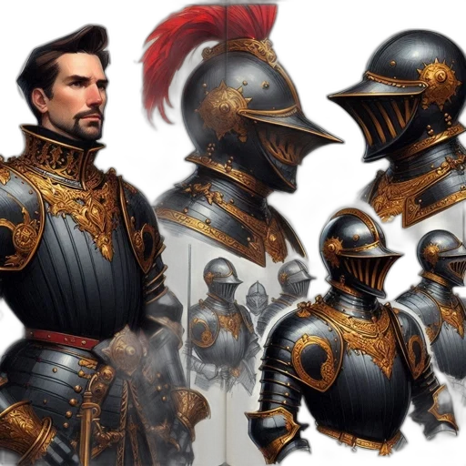concept art, fantasy art, 3d render, comic book art transparent PNG cut-out