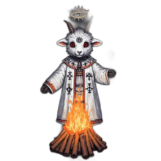 staff, mask, jacket, creature transparent PNG cut-out