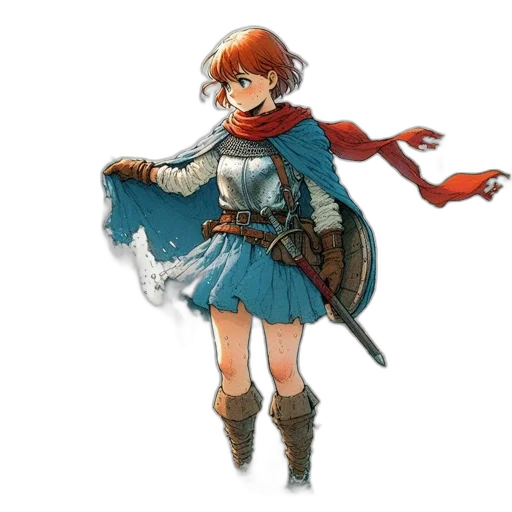 weapon, dress, sword, staff transparent PNG cut-out