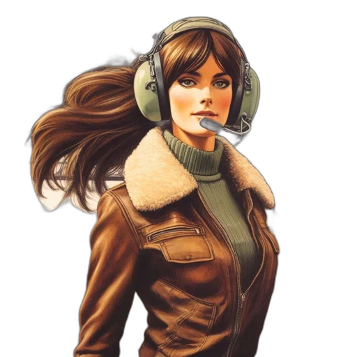 jacket, face, concept art, comic book art transparent PNG cut-out