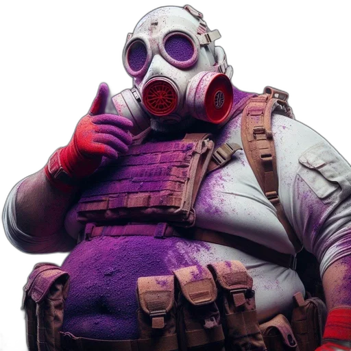 mask, weapon, jacket, creature transparent PNG cut-out