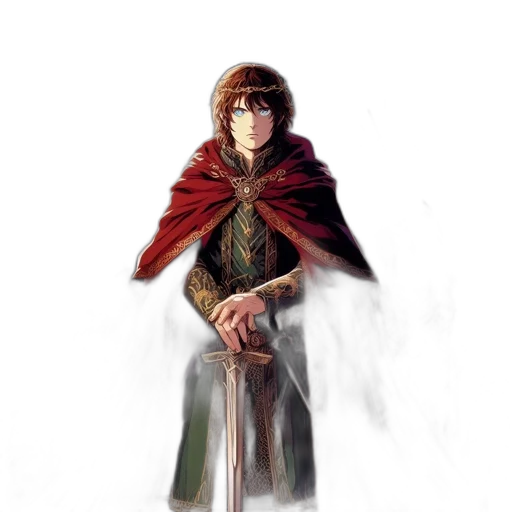 sword, staff, dragon, jacket transparent PNG cut-out