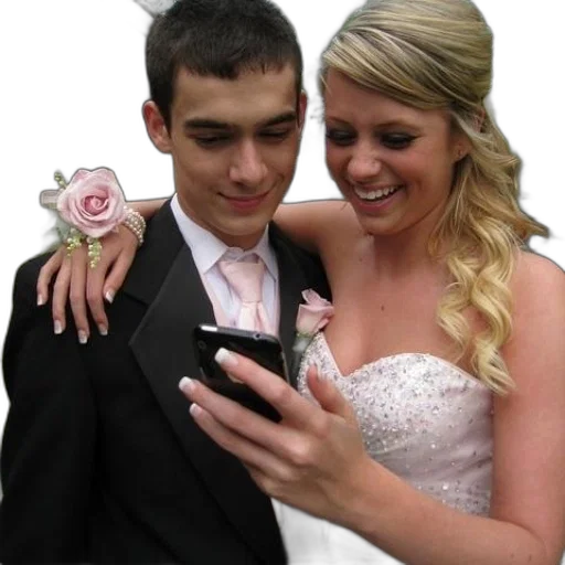 dress, bride, groom, look transparent PNG cut-out