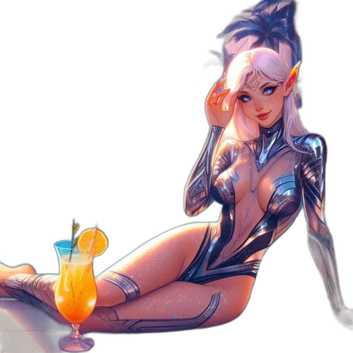 robot, cyberpunk, concept art, fantasy art transparent PNG cut-out