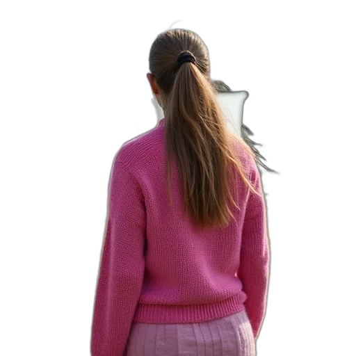jacket, hair, staff, dress transparent PNG cut-out