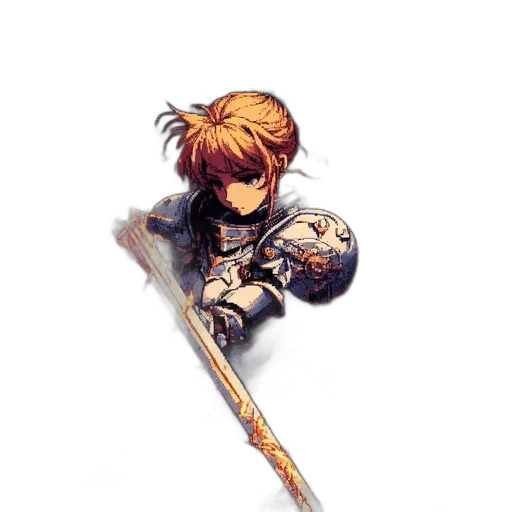 sword, weapon, staff, pixel art transparent PNG cut-out