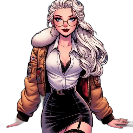 jacket, comic book art, concept art, cartoon transparent PNG cut-out