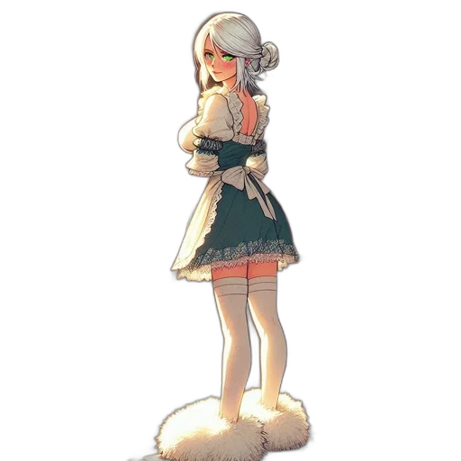 dress, staff, robot, weapon transparent PNG cut-out