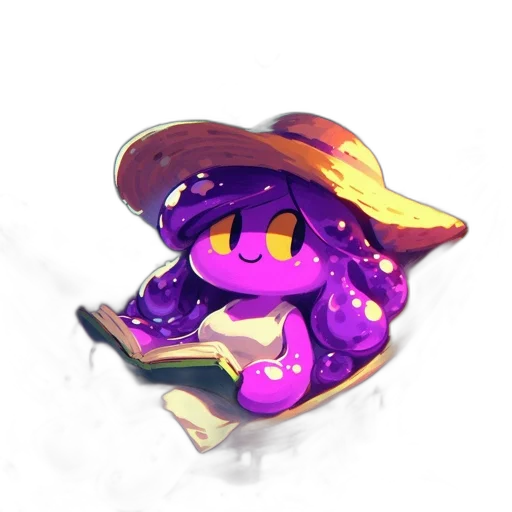 hat, creature, staff, weapon transparent PNG cut-out