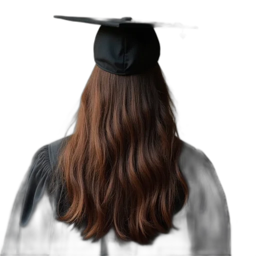 hair, hat, staff, jacket transparent PNG cut-out