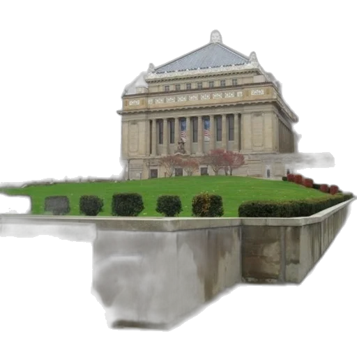 building, crown, 3d render, photorealistic transparent PNG cut-out