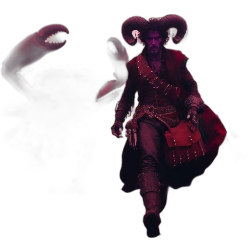 dragon, creature, staff, mask transparent PNG cut-out