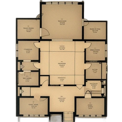 earth tones, floor, plan, first transparent PNG cut-out
