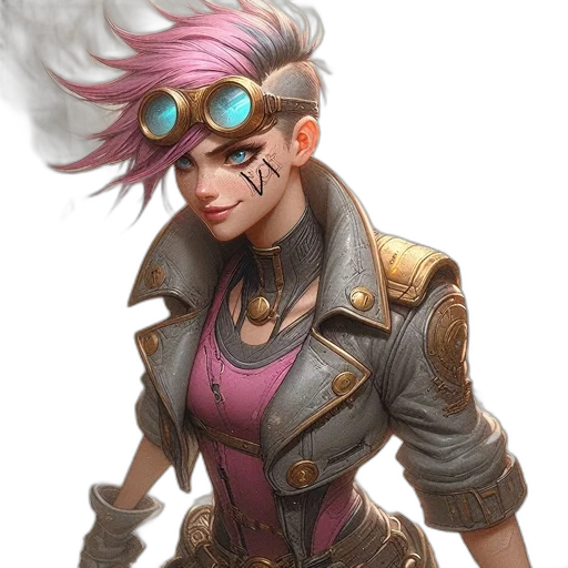 jacket, staff, face, concept art transparent PNG cut-out