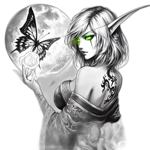 mask, dragon, staff, fantasy art transparent PNG cut-out