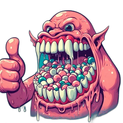 food, creature, comic book art, concept art transparent PNG cut-out