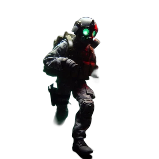 robot, weapon, staff, creature transparent PNG cut-out