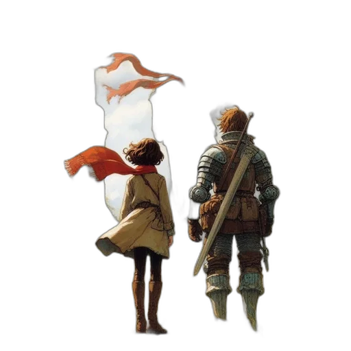 umbrella, weapon, sword, jacket transparent PNG cut-out