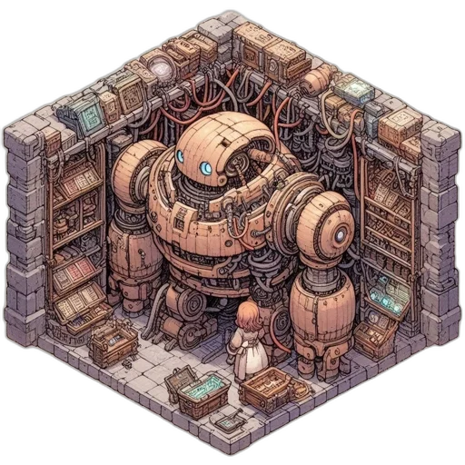 robot, building, furniture, weapon transparent PNG cut-out