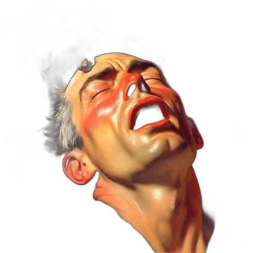 face, photorealistic, concept art, 3d render transparent PNG cut-out