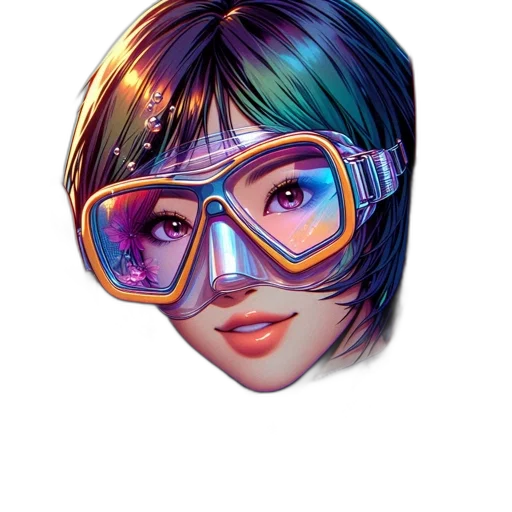 mask, face, robot, cyberpunk transparent PNG cut-out