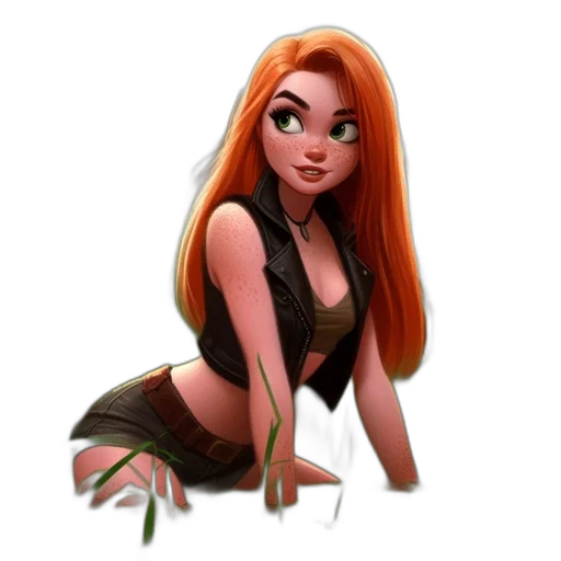 dress, staff, creature, concept art transparent PNG cut-out