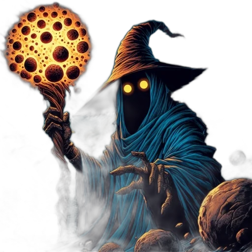 staff, mask, concept art, fantasy art transparent PNG cut-out
