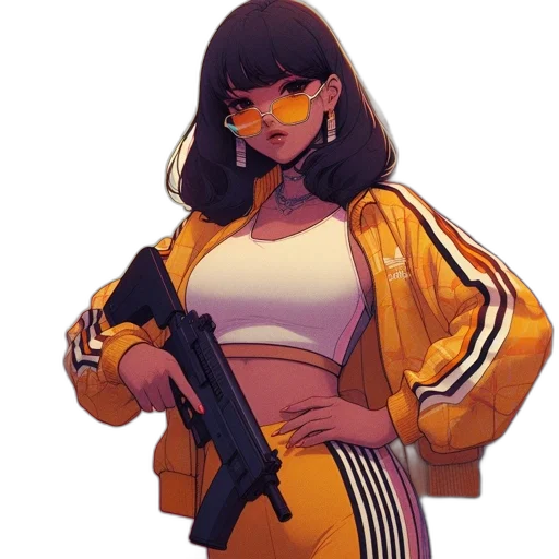 jacket, weapon, staff, concept art transparent PNG cut-out