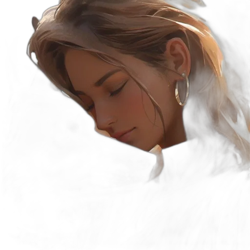 face, jewelry, hair, dress transparent PNG cut-out