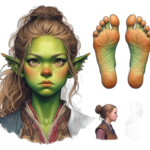 concept art, fantasy art, photorealistic, 3d render transparent PNG cut-out