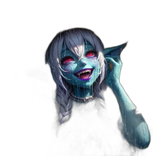 mask, staff, creature, face transparent PNG cut-out