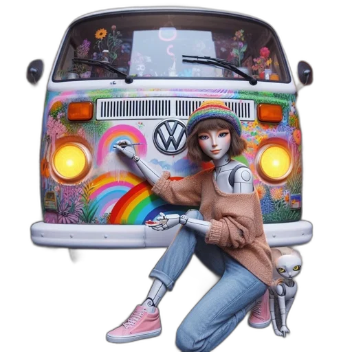 car, concept art, comic book art, fantasy art transparent PNG cut-out