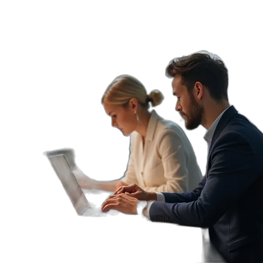 staff, 3d render, office, worker transparent PNG cut-out
