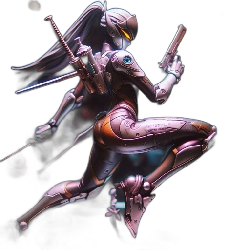 sword, weapon, staff, robot transparent PNG cut-out