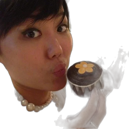 food, photorealistic, woman, wearing transparent PNG cut-out