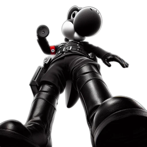robot, staff, weapon, 3d render transparent PNG cut-out
