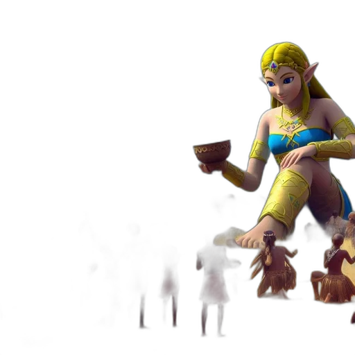 staff, weapon, 3d render, concept art transparent PNG cut-out