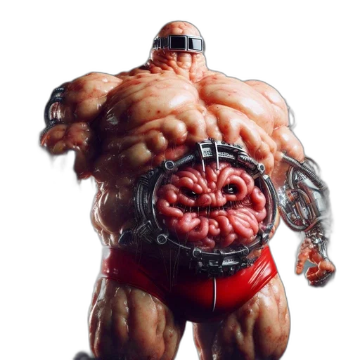 creature, animal, concept art, 3d render transparent PNG cut-out