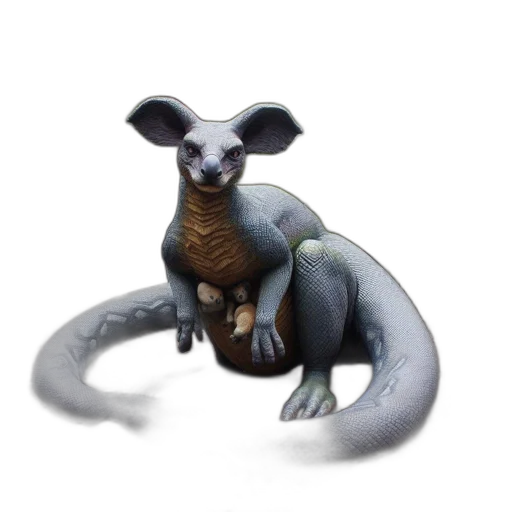 creature, dragon, animal, staff transparent PNG cut-out
