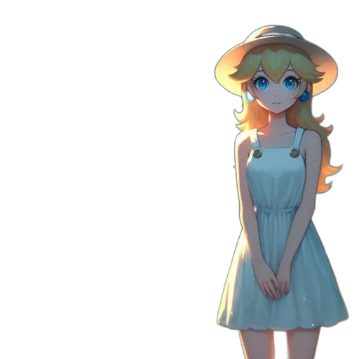 dress, staff, hat, face transparent PNG cut-out