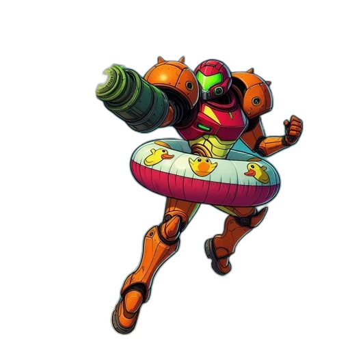 robot, weapon, staff, dress transparent PNG cut-out