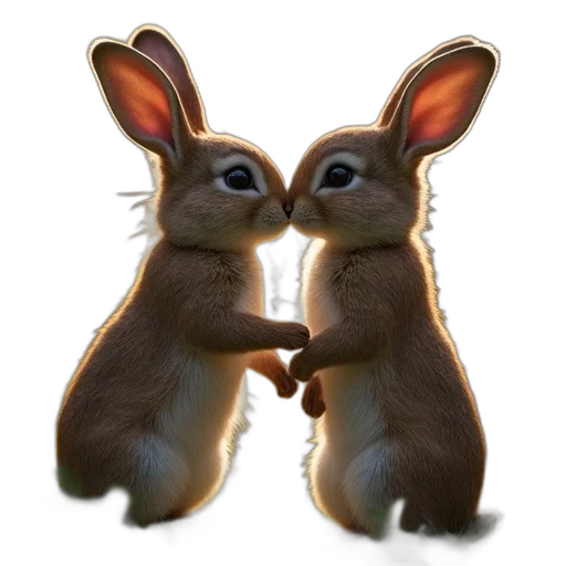 animal, photorealistic, concept art, 3d render transparent PNG cut-out